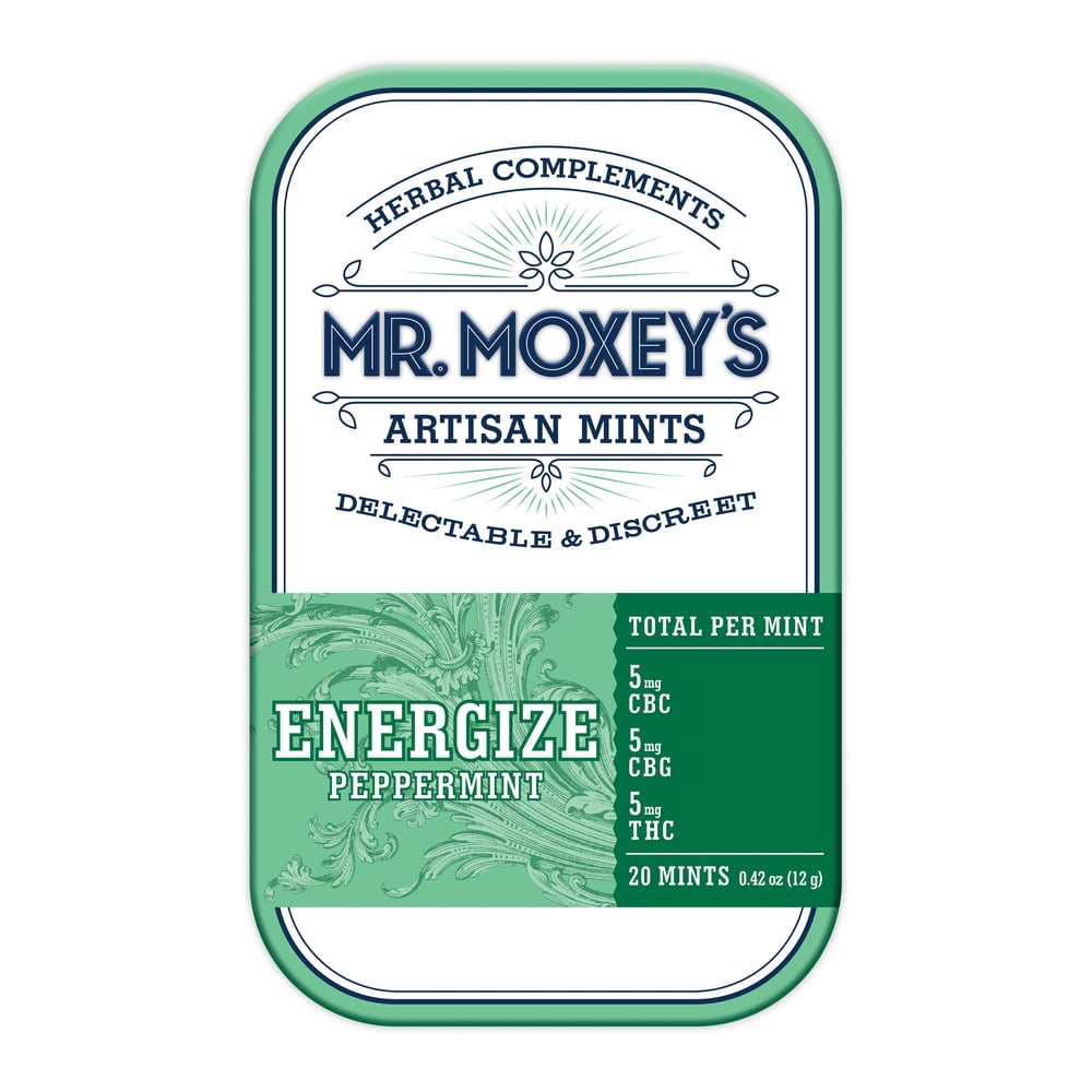 Energize 1:1:1 CBC + CBG Peppermint Mint (100mg CBC/100mg CBG/100mg THC) by Mr. Moxey's