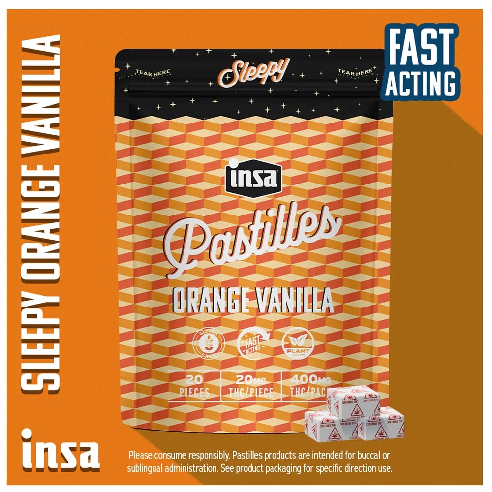 Orange Vanilla (2:1:1) [20pk] (400mg THC/200mg CBD/200mg CBN) by Insa