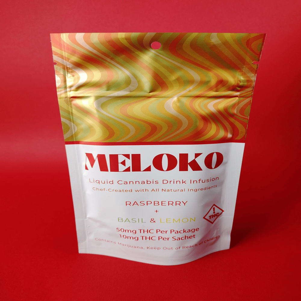 Raspberry Basil Lemon (50mg) by Meloko