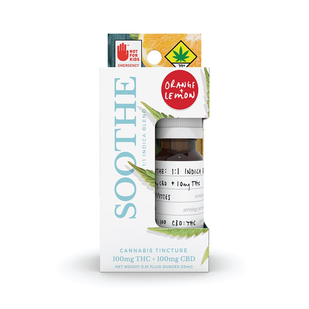 1:1 Soothe - Orange+Lemon (100mg CBD/100mg THC) by Verdure - NWCS