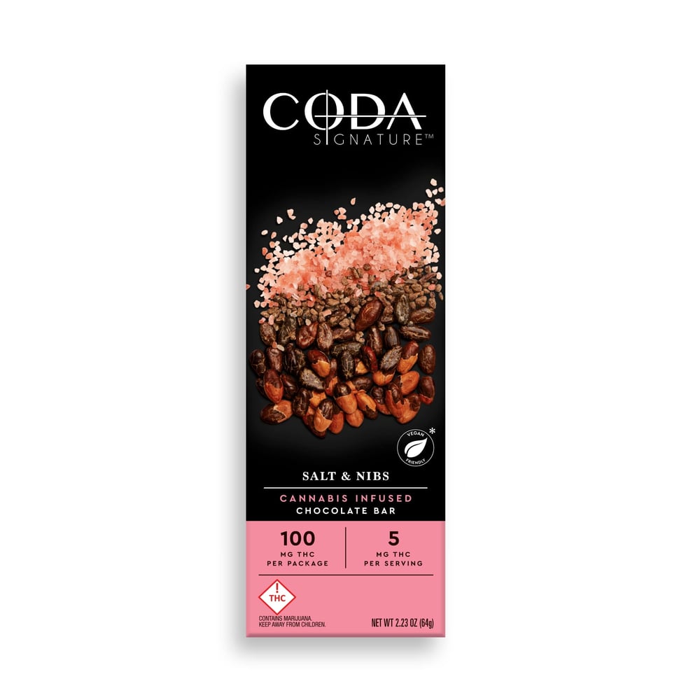 Salt & Nibs [20pk] (100mg THC) by Coda Signature