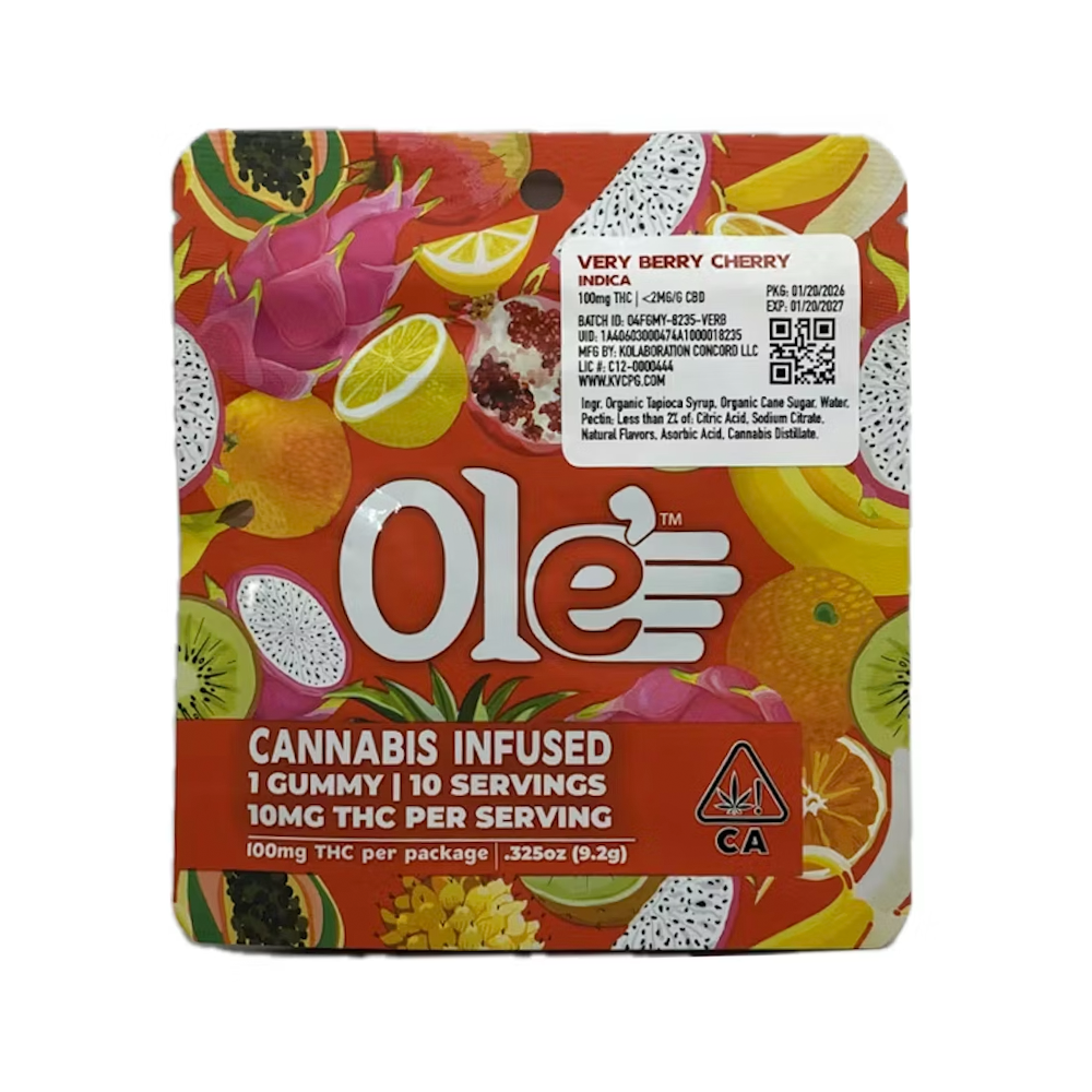 Very Berry Cherry [1pk] (100mg) by Ole'4 Fingers