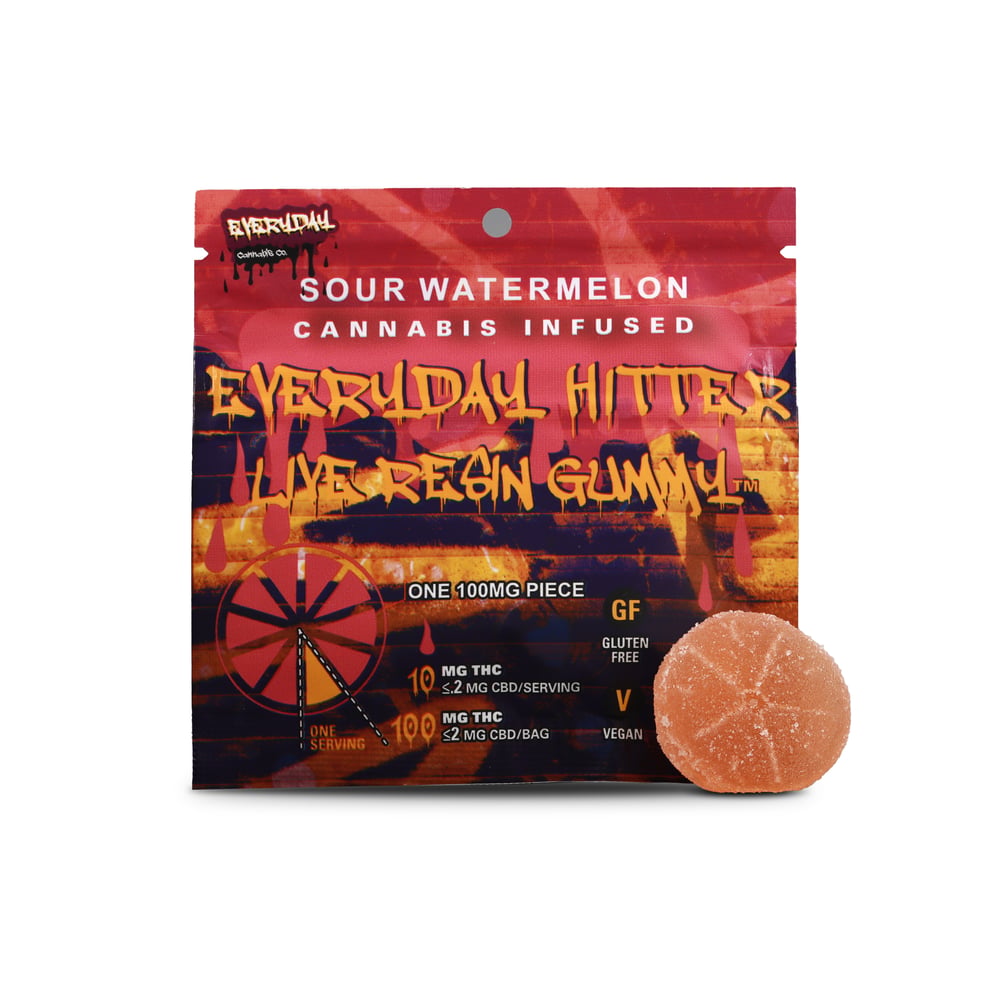 Sour Watermelon [1pk] (100mg) by Everyday Cannabis Co.