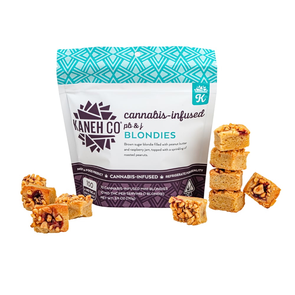 PB&J Blondies [10pk] (100mg THC) by Kaneh Co