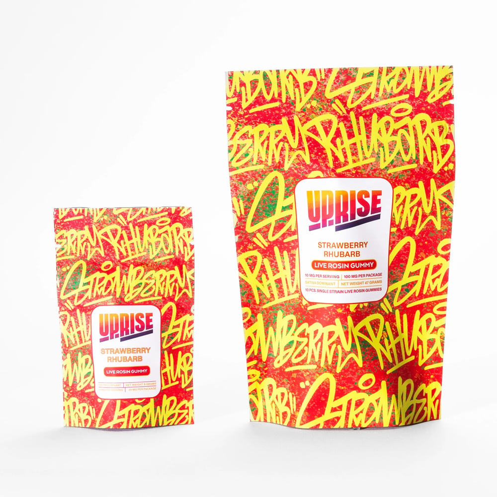 Strawberry Rhubarb [10pk] (100mg) by Uprise Cannabis