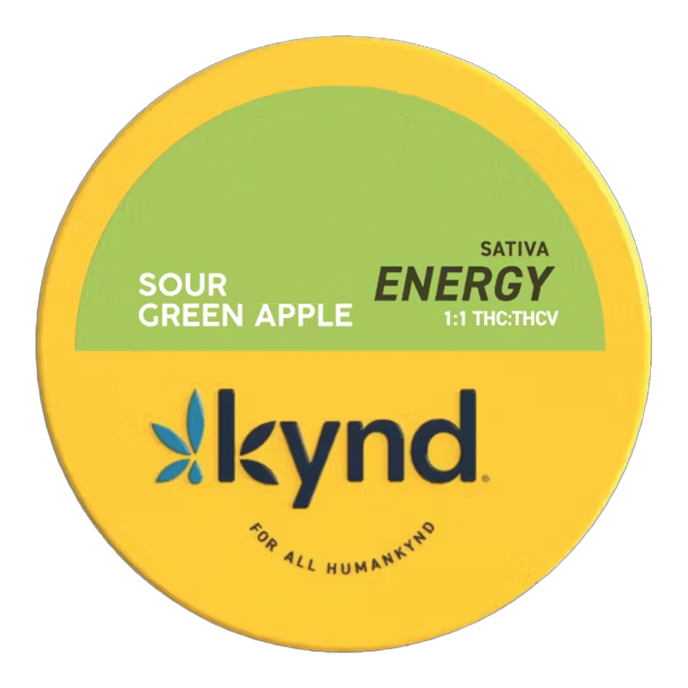 Energy Sour Green Apple [11pk] (110mg THC/110mg THCV) by KYND