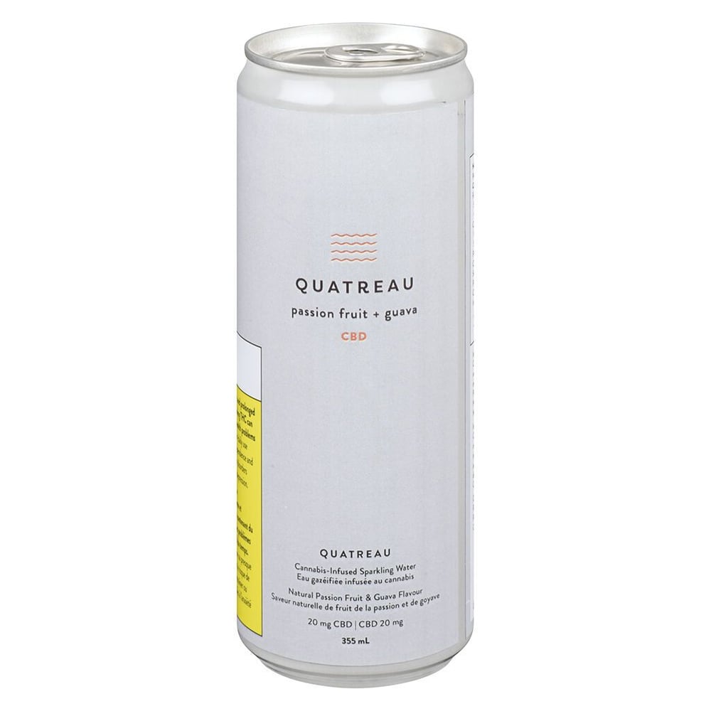 Passionfruit & Guava Sparkling Water by Quatreau - CA