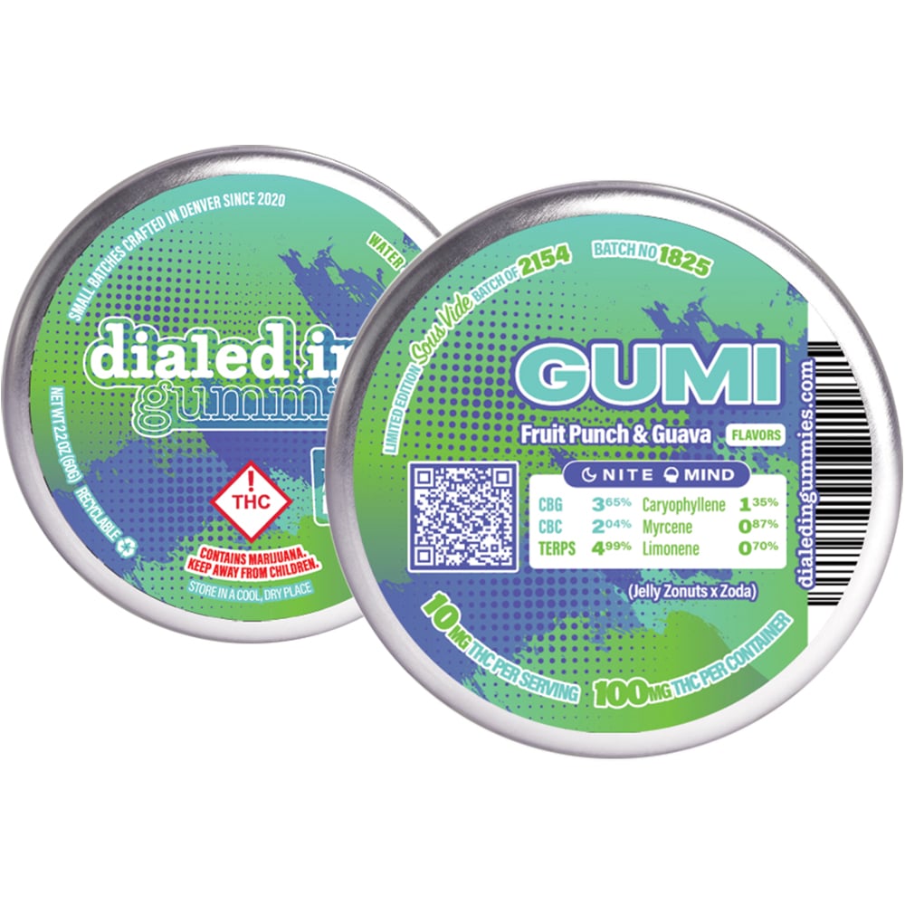 100mg - Gumi - Rosin Gummies (10pk) by Dialed In Gummies