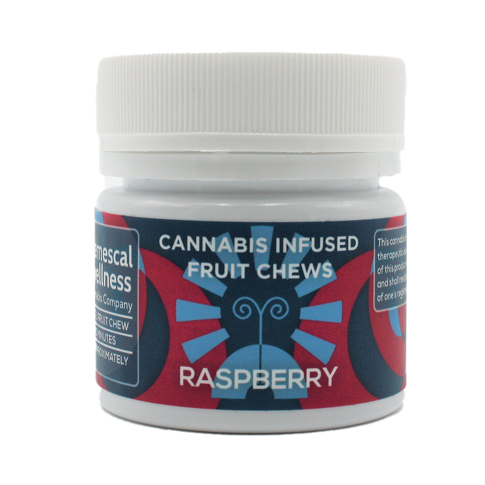 Fruit Chew Raspberry 5mg (10pk) by Temescal Wellness