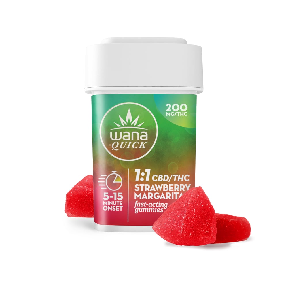 1:1 Strawberry Margarita [10pk] (200mg CBD/200mg THC) by Wana
