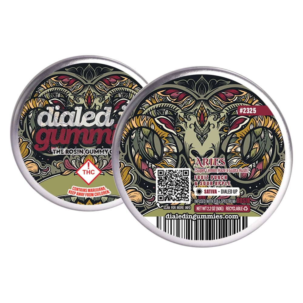 100mg - Aries #2325 - Rosin Gummies (10pk) by Dialed In Gummies
