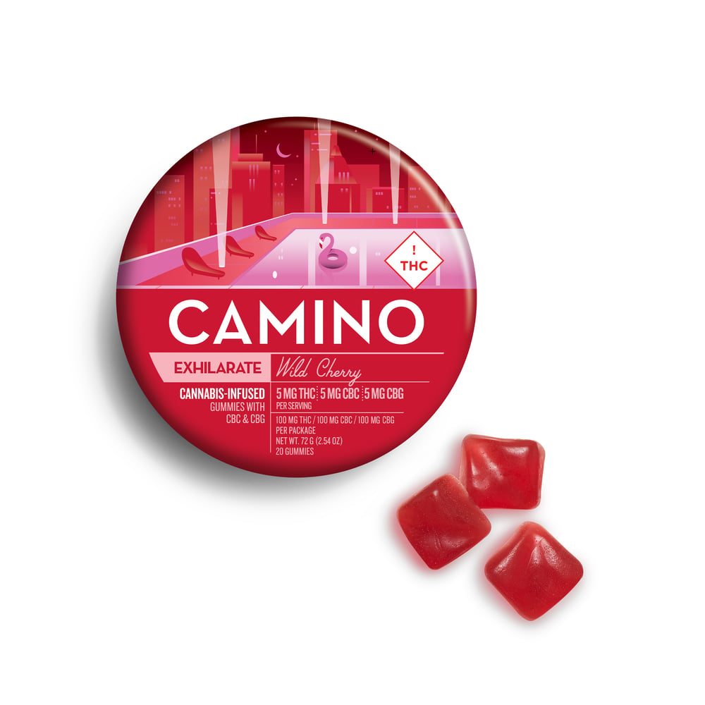 1:1:1 'Exhilarate' Wild Cherry [20pk] (100mg THC/100mg CBC/100mg CBG) by Camino