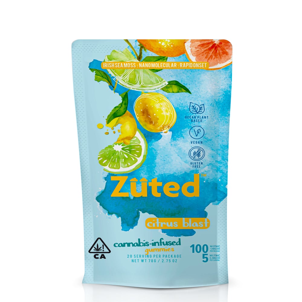 Citrus Blast Indica Enhanced (100mg) by Zuted