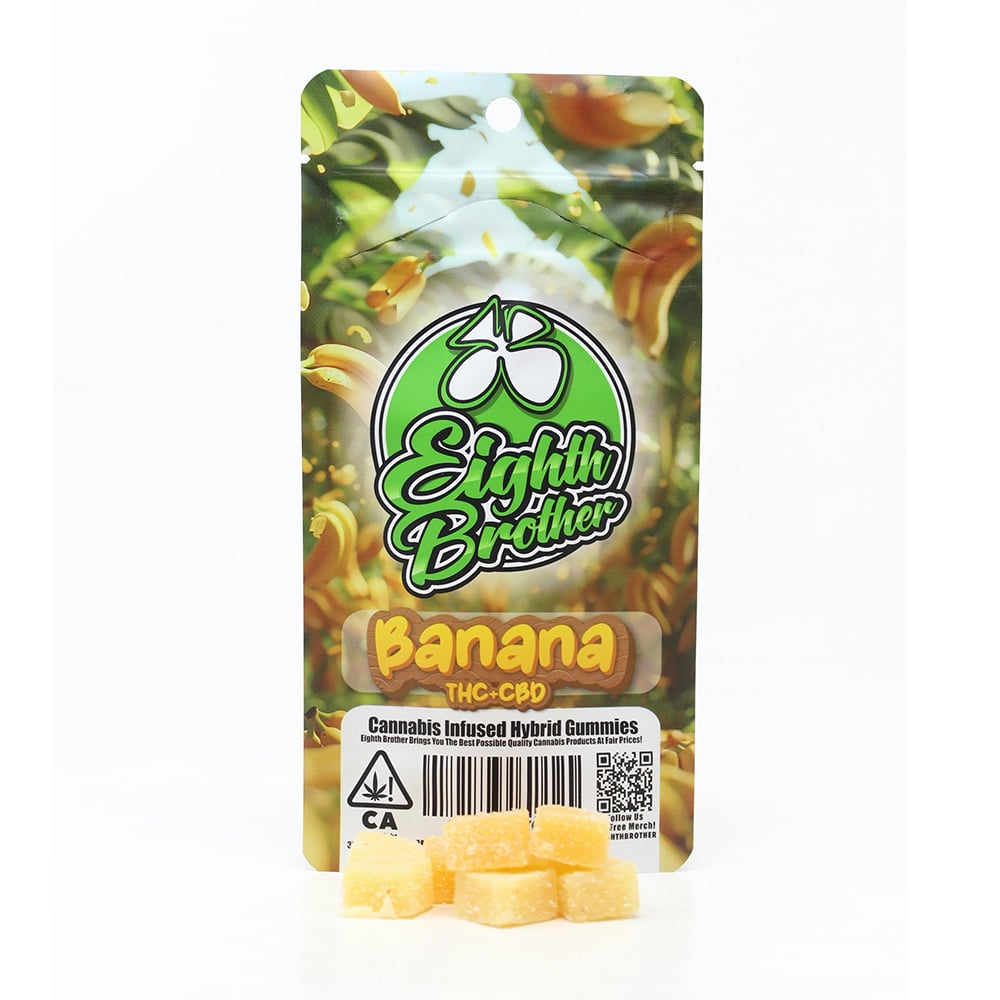 Banana THC:CBD [10pk] (100mg CBD/100mg THC) by Eighth Brother