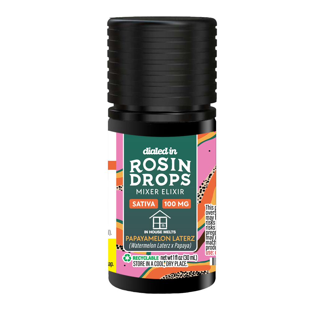 100mg - Papayamelon Laterz - Rosin Drops by Dialed In Gummies