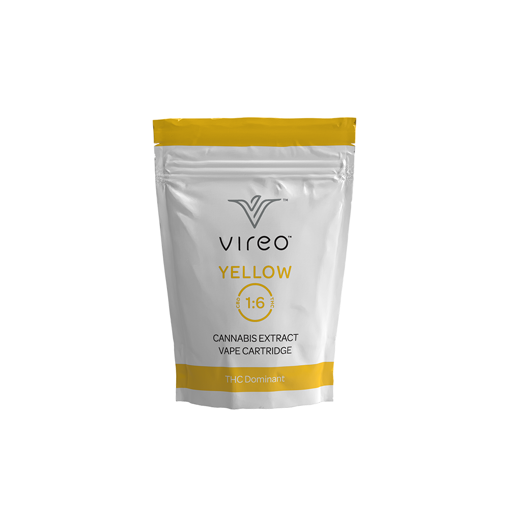 Yellow Full-Spectrum Distillate Vaporizer Cartridge by Vireo