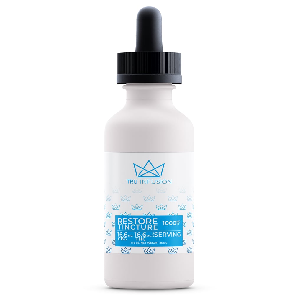 1:1 Restore (CBG/THC 1000mg) by TRU Infusion