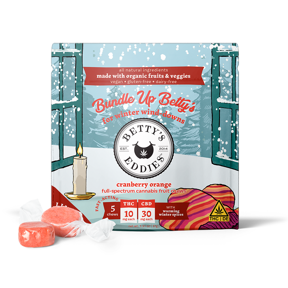 Bundle Up Betty’s - Cranberry Orange [5pk] (30mg CBD/50mg THC) by Betty's Eddies