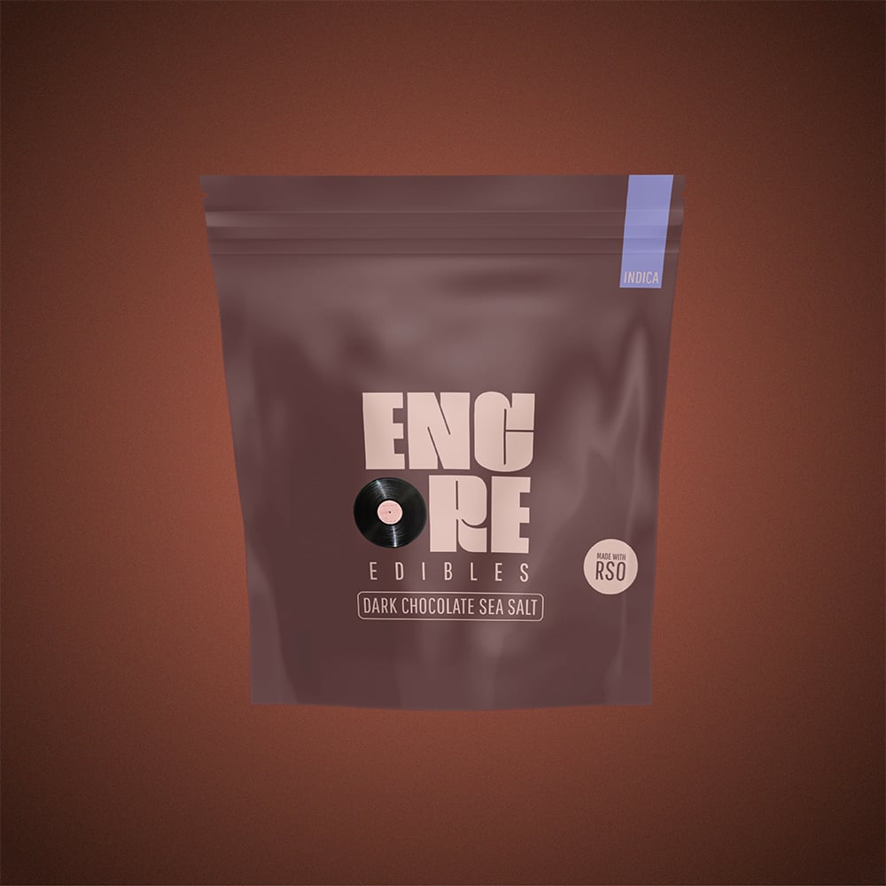 Dark Chocolate Double Dose II - Indica [10pk] (200mg) by Encore Edibles