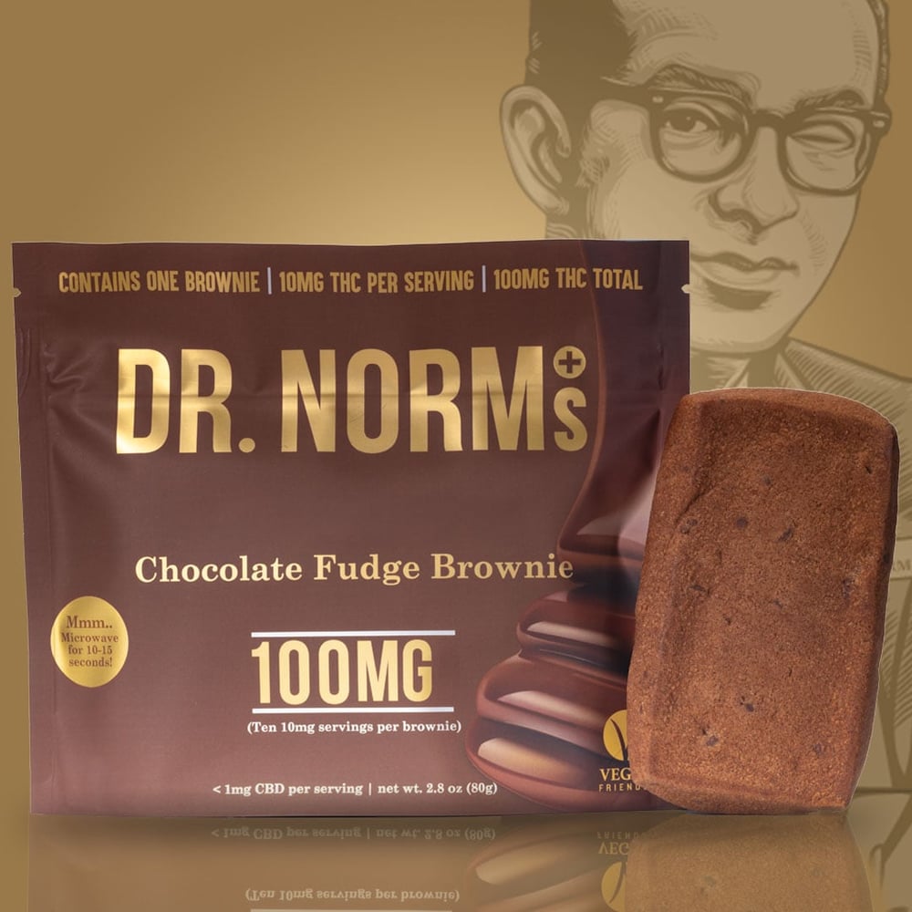 Vegan Fudge Brownie (100mg) by Dr. Norm's