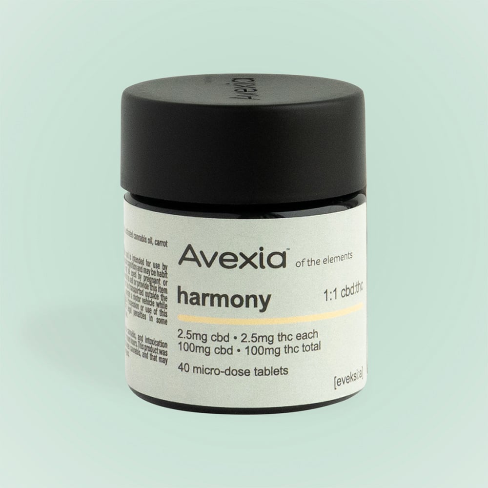 Harmony 1:1 CBD:THC [40pk] (100mg CBD/100mg THC) by Avexia in United States