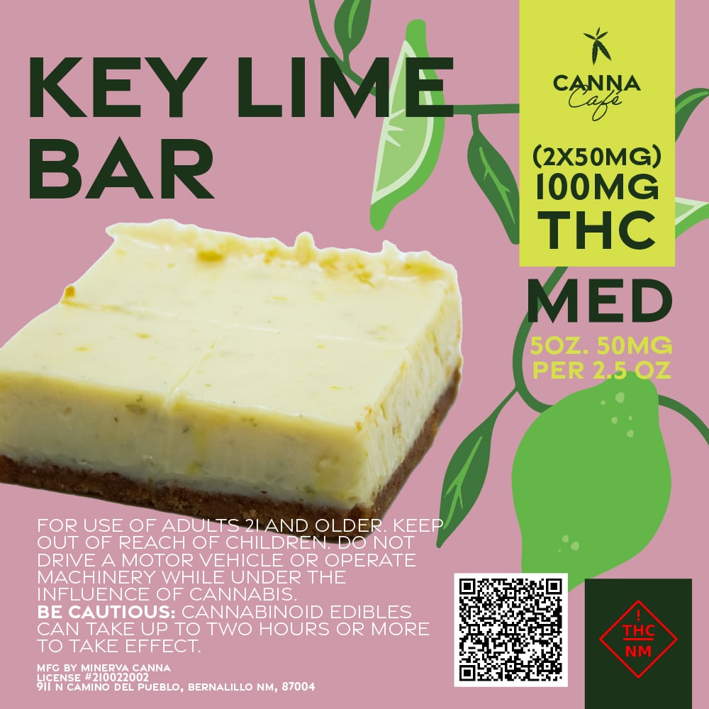 Key Lime Bar (100mg) by Minerva Canna