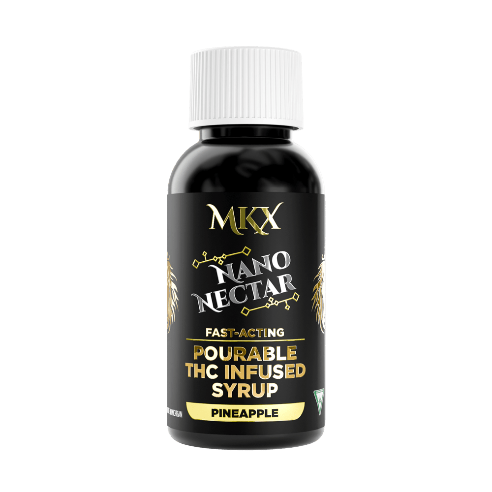 Nano Nectar: 200 MG THC Pourable Syrup (Pineapple) by MKX Oil Co.