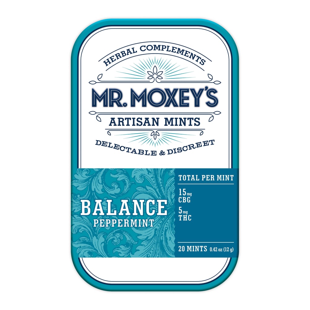 Balance 3:1 CBG Peppermint Mints (300mg CBG/100mg THC) by Mr. Moxey's in United States