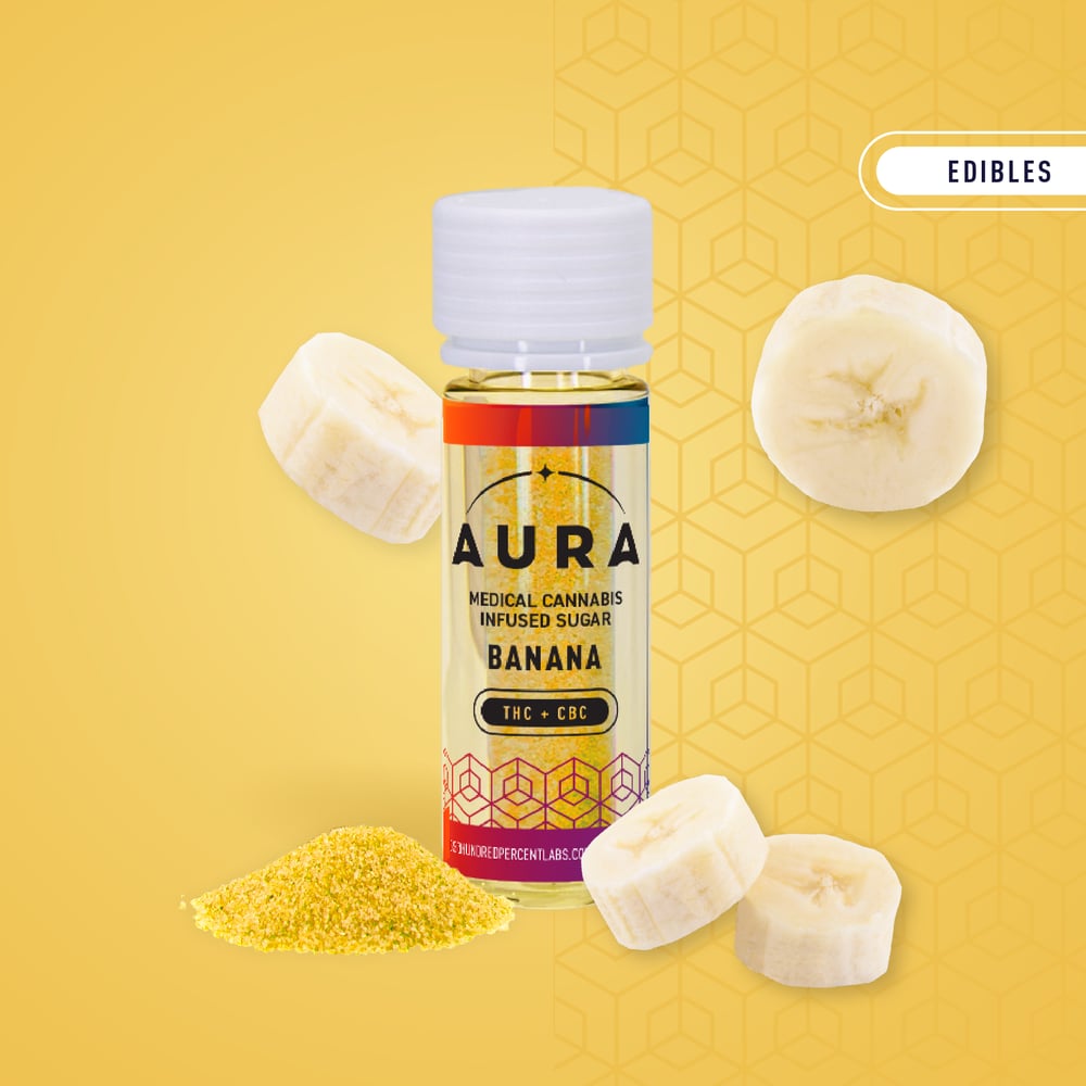 Banana +CBC Infused Sugar (1-Day) by Aura
