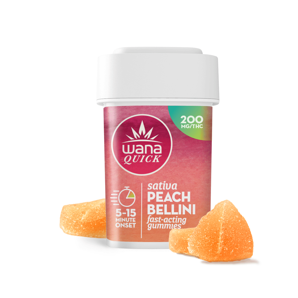 Peach Bellini - Sativa [10pk] (200mg) by Wana in United States