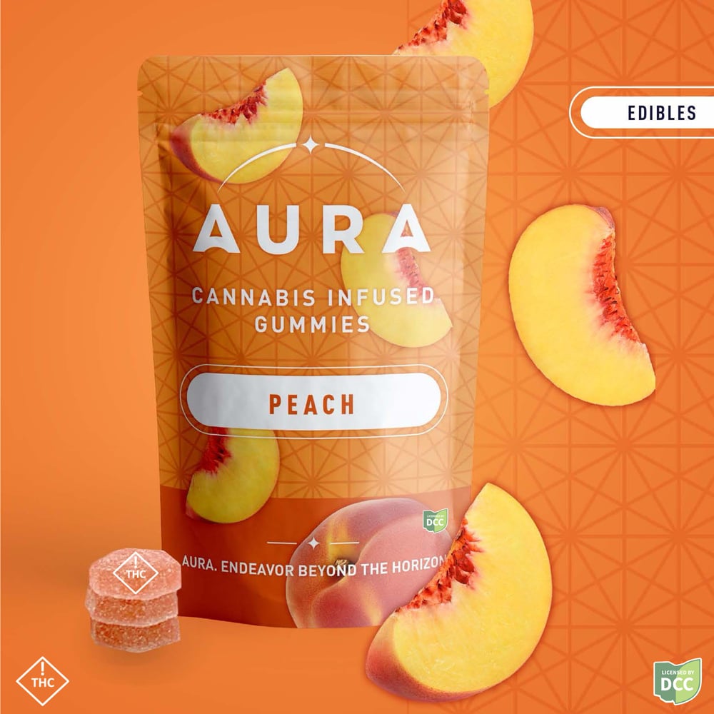 Peach +CBC Gummies (2-Day) by Aura
