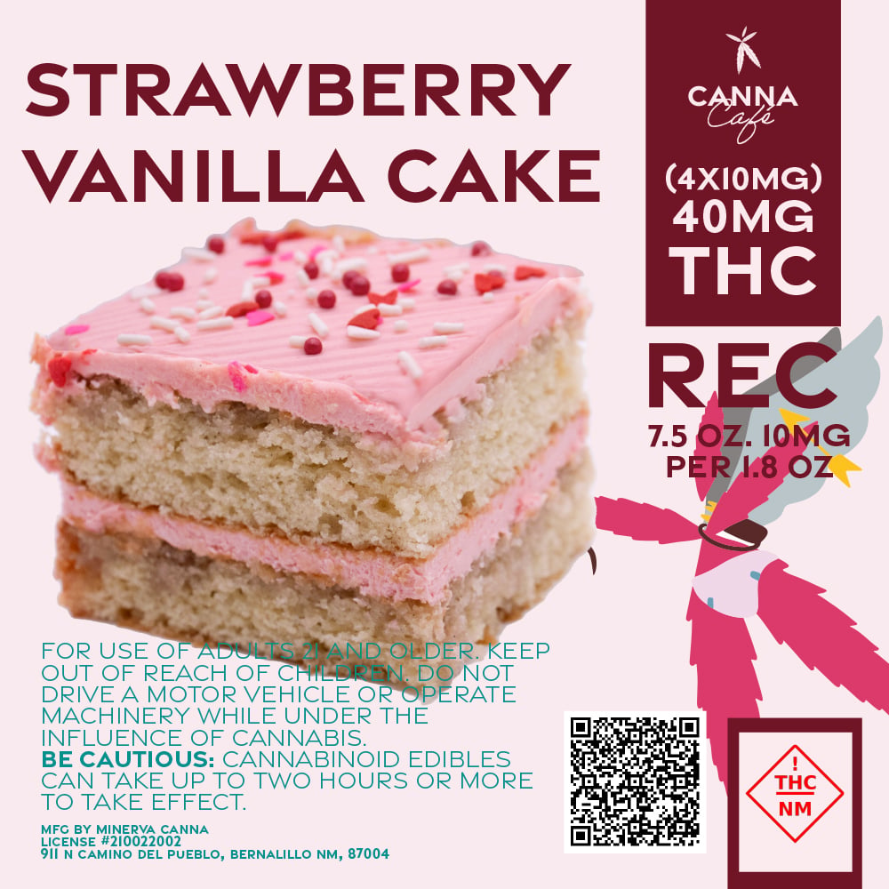 Strawberry Vanilla Cake [4pk] (40mg) by Minerva Canna