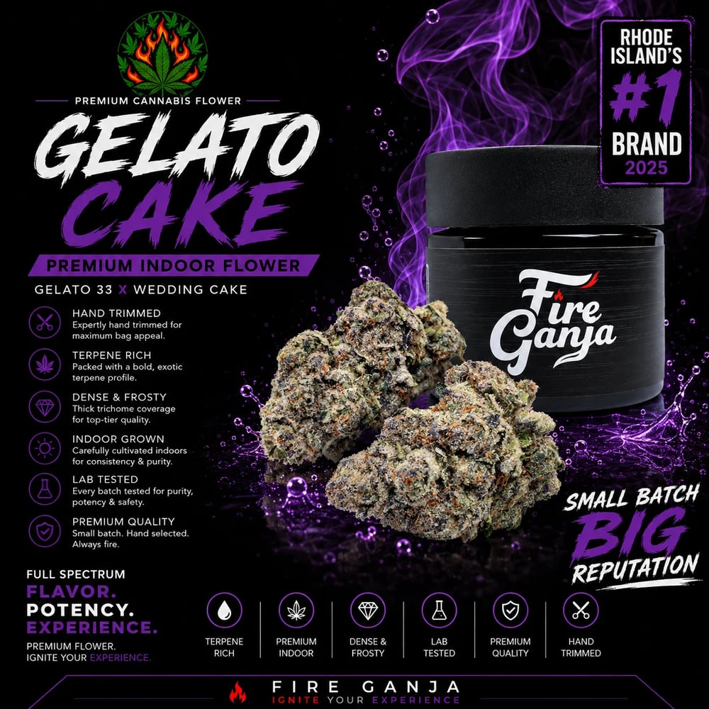Gelato Cake by Fire Ganja
