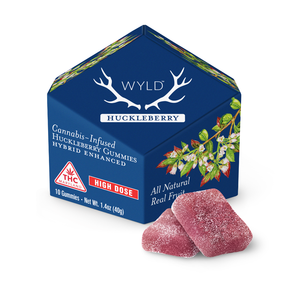 *HIGH DOSE* Huckleberry Hybrid Enhanced Gummies | 400mg | MD Only by WYLD