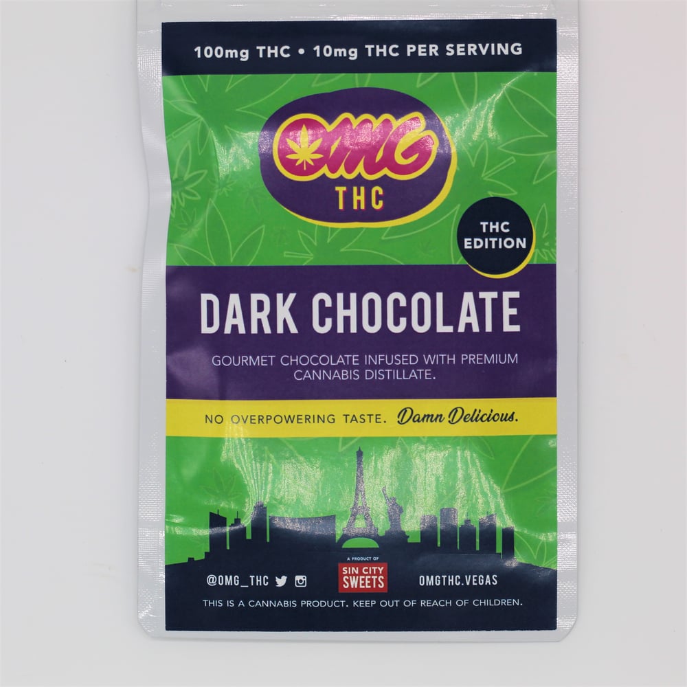 Dark Chocolate Bar (100mg THC) by OMG THC