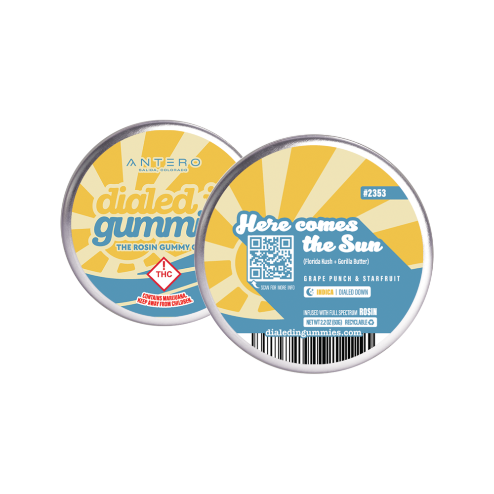 100mg - Here Comes The Sun - Rosin Gummies (10pk) by Dialed In Gummies