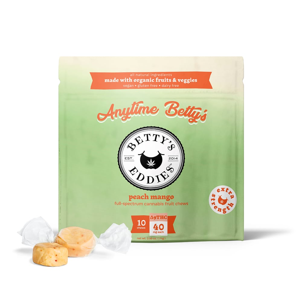 Anytime Betty's - Peach Mango [10pk] (400mg THC) by Betty's Eddies