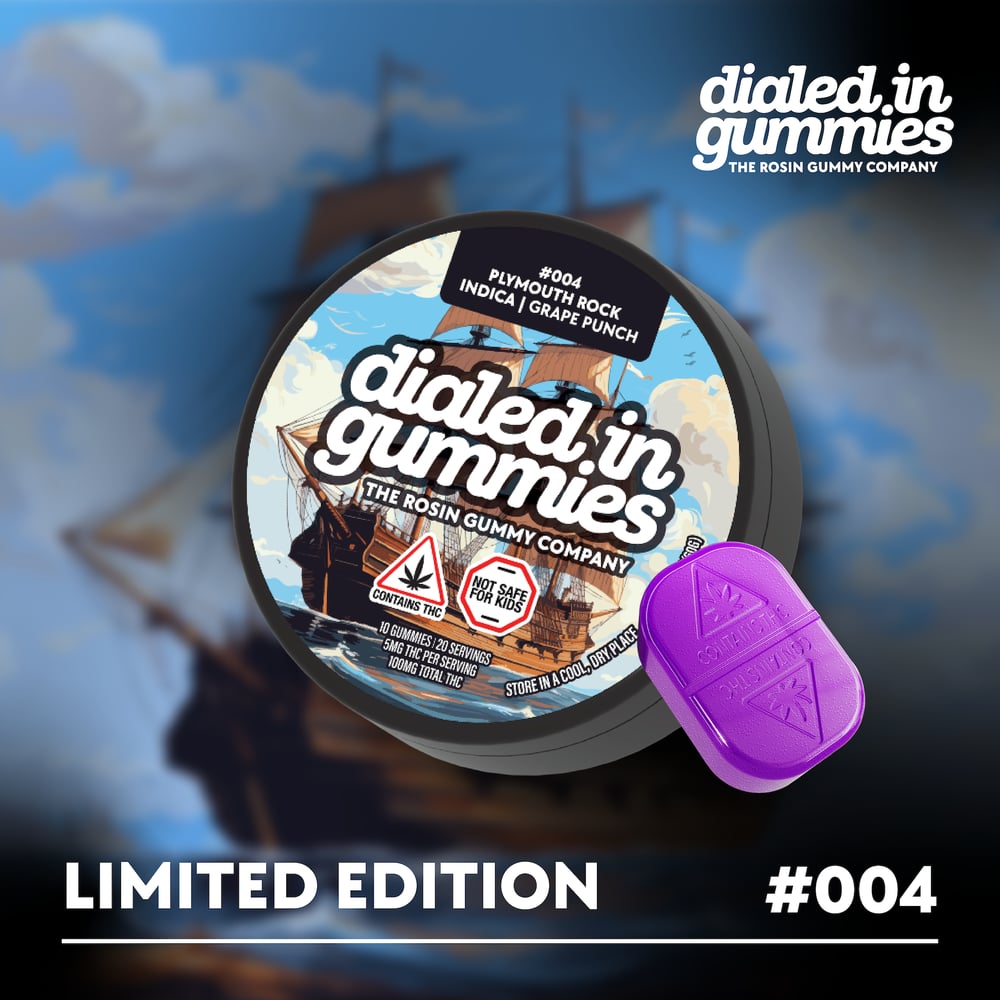 100mg - Plymouth Rock #004 - Rosin Gummies (10pk) by Dialed In Gummies