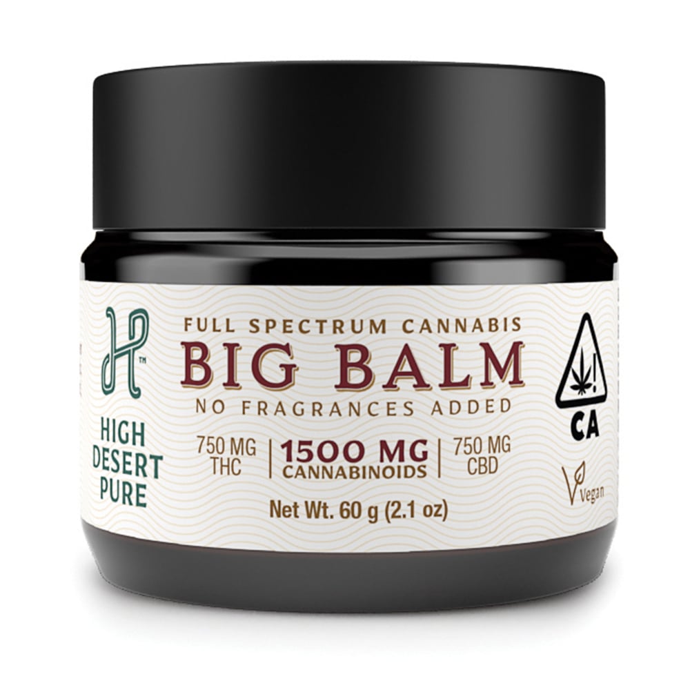 1:1 Big Balm [2.1 oz] (750mg CBD/750mg THC) by High Desert Pure in United States