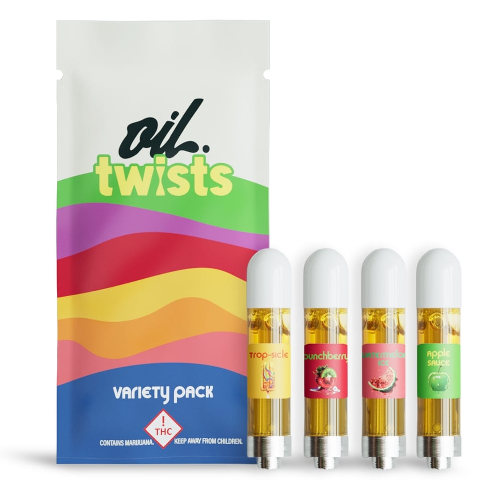 4 Flavor Variety Pack #1 - 4x Twist Carts - 4000mg by Oil®