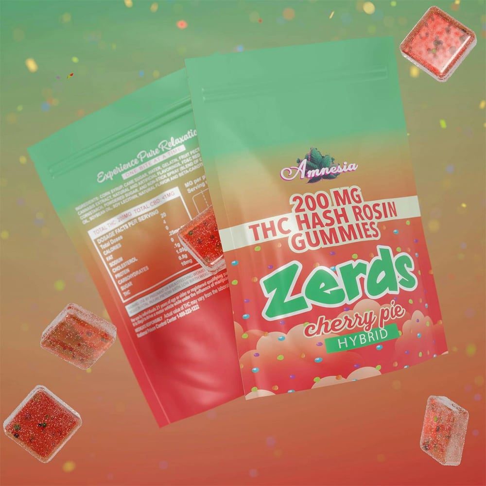 Cherry Pie Hash Rosin Zerds [5pk] (200mg) by Amnesia