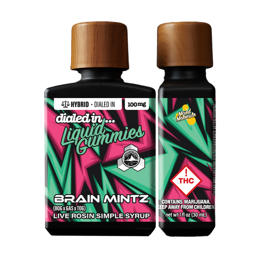 100mg - Brain Mintz - Rosin Gummies (10pk) by Dialed In Gummies