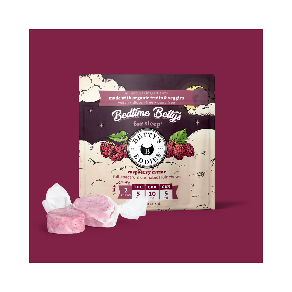 Bedtime Betty's - Raspberry Creme [2pk] (5mg THC/10mg CBD/5mg CBN) by Betty's Eddies