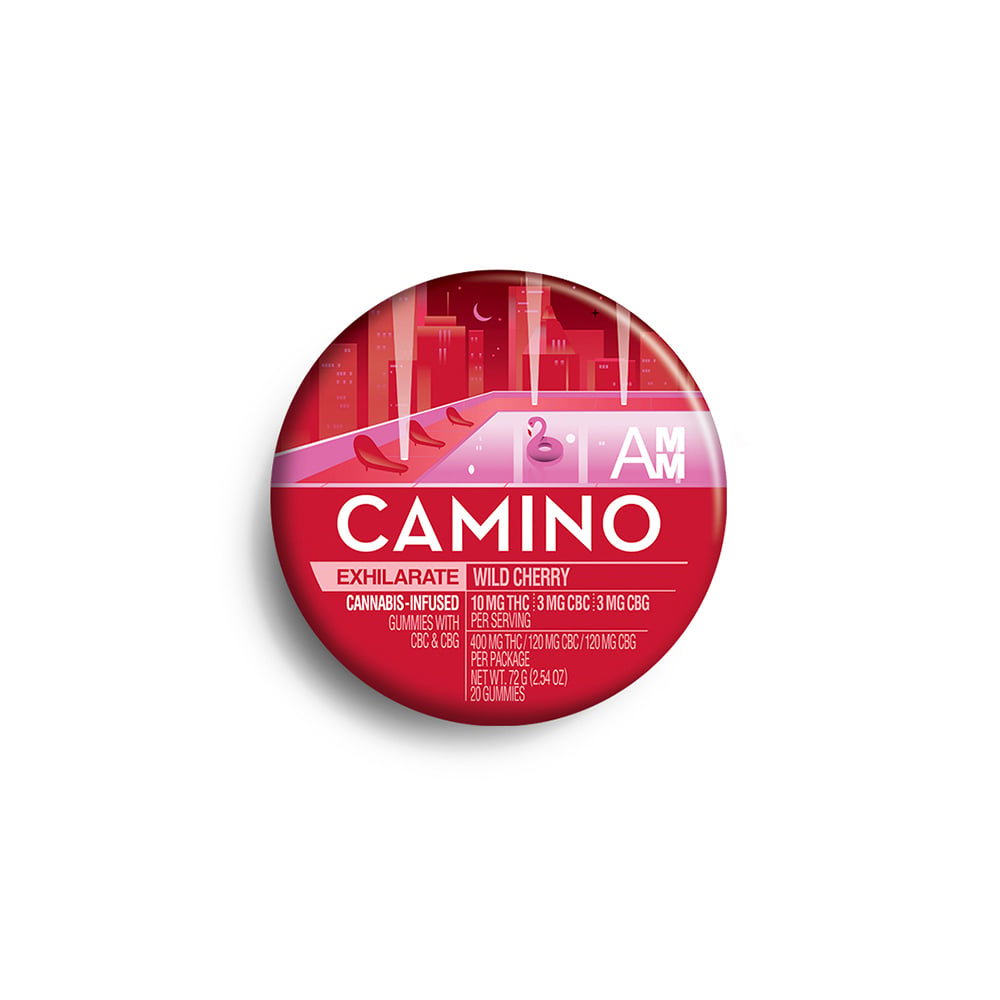 10:3:3 'Exhilarate' Wild Cherry [20pk] (400mg THC/120mg CBC/120mg CBG) by Camino