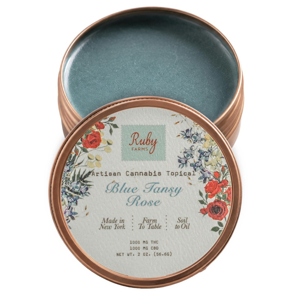 1:1 Blue Tansey [2oz] (500mg CBD/500mg THC) by Ruby Farms