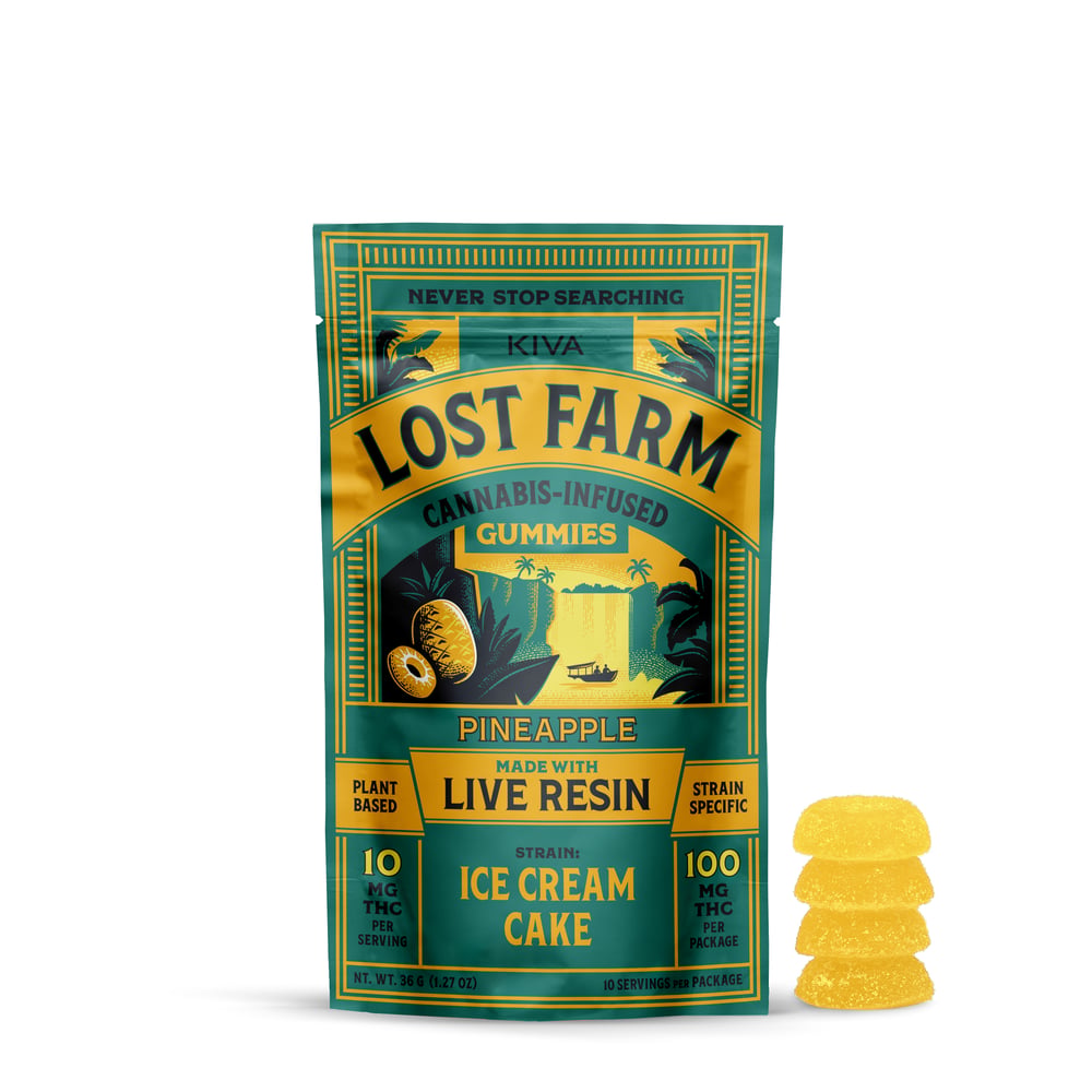 Pineapple x Ice Cream Cake [10pk] (100mg) by Lost Farm in United States