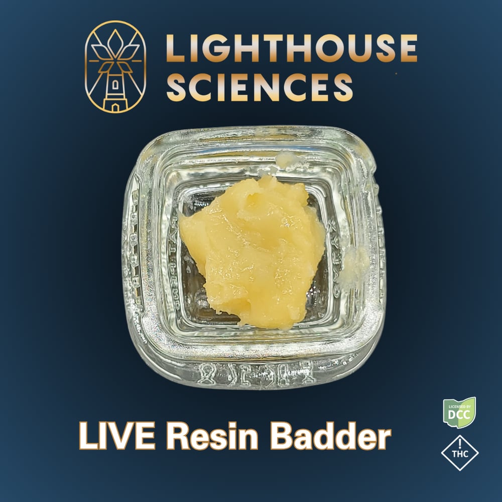 Badder (Live Resin) | Black Domina | [1g] by Lighthouse Sciences