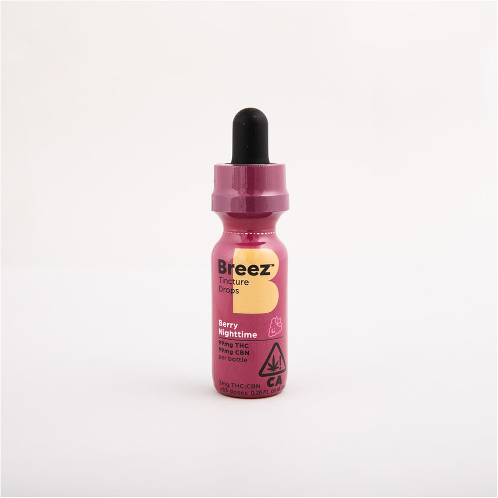 1:1 Berry Nighttime Drops (99mg THC/99mg CBN) by Breez
