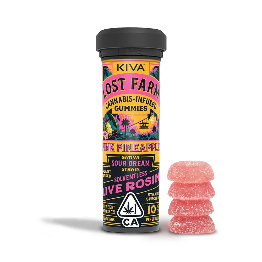 Pink Pineapple x Sour Dream [10pk] (100mg) by Lost Farm