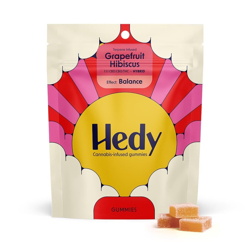 Balance - Grapefruit Hibiscus [10pk] (100mg CBD/100mg THC/100mg CBG) by Hedy